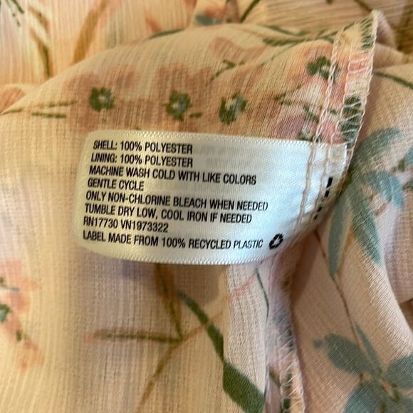 XHILARATION summer  pink floral short dress emipire waist corset top small - Picture 8 of 8